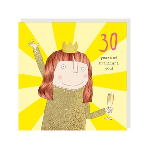 30e anniversaire carte fille brillant vous