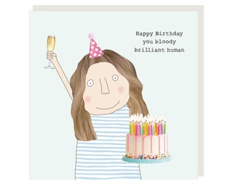 Brilliant Human Birthday Card | Birthday Card for Her