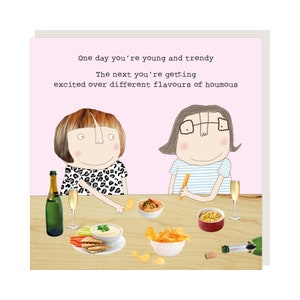 Tarjeta de saludos hummus