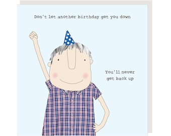 Get Back Up Birthday Card | Birthday Card for Him