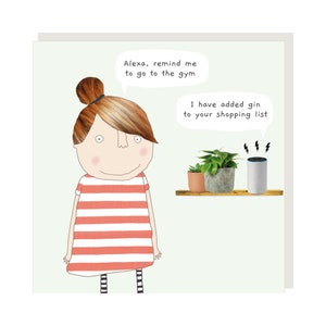 Alexa Gin Greetings Card