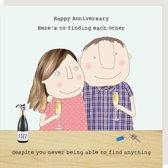 thumbnail image 2 of Funny Anniversary Card For Him Her, Humoro Anniversary Card For Husband Wife Jokey Happy Anniversary Card For Boyfriend Girlfriend P 50172707 2 of 9