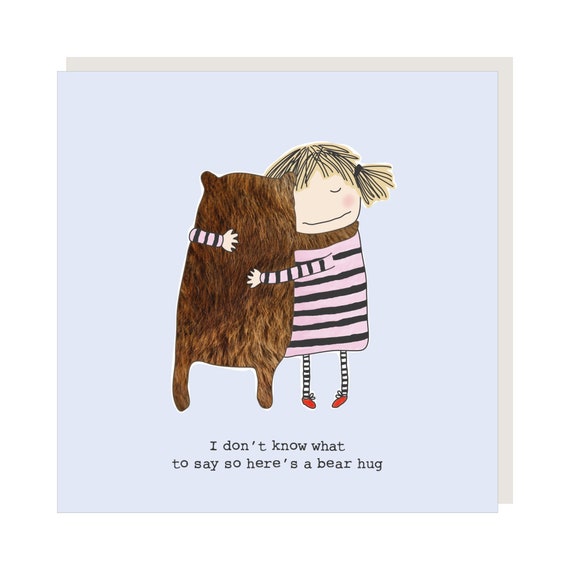 Bear Hug Greetings Card - Etsy