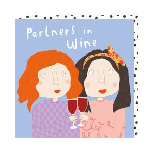 Partner In Wine Geburtstagskarte | Karte für Sie