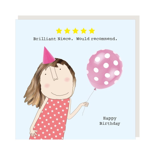 Five Star Niece Greetings Card