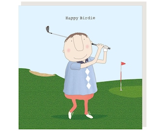 Birthday Card for Him | Birdie- Golf theme