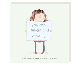 Brilliant & Amazing Thinking Of You Card | Friendship Card