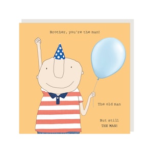 Tarjeta de cumpleaños de Brother Man / Tarjeta de cumpleaños para hermano