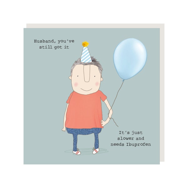 Husband Ibuprofen Birthday Card | Funny Birthday Card for Husband