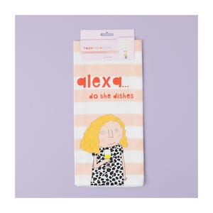 Alexa Dishes-theedoek: keukendecor van 100% katoen