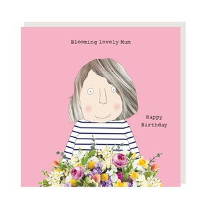 Tarjeta de cumpleaños floreciente de mamá para mamá