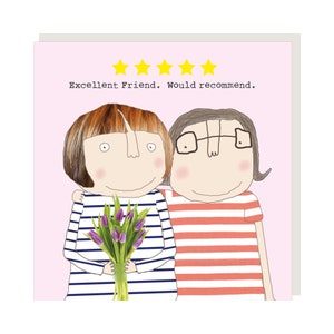 Five Star Friend Birthday Greetings Card