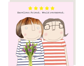 Five Star Friend Birthday Greetings Card