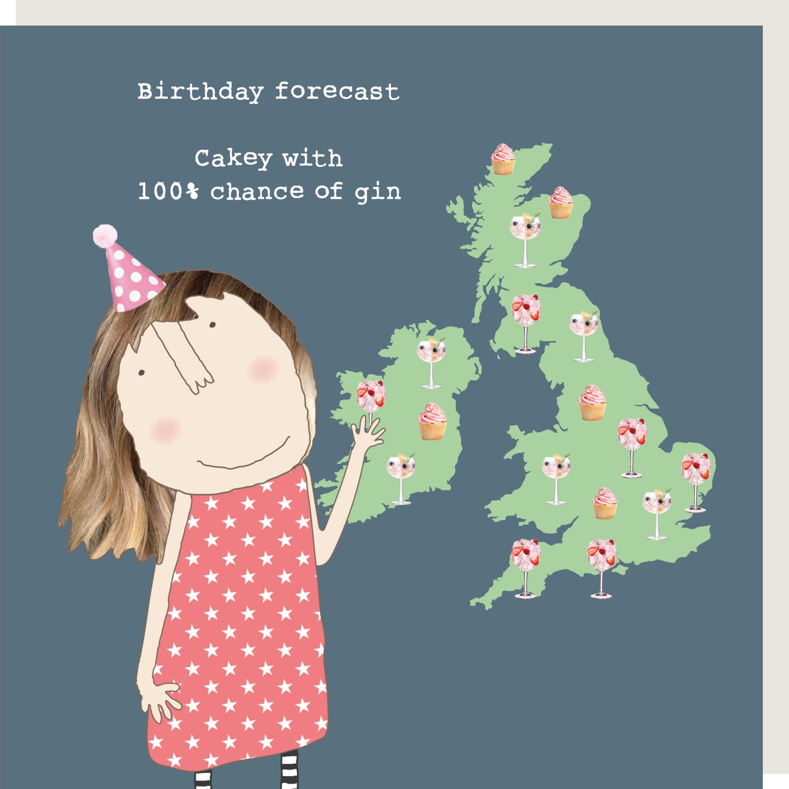 Birthday Forecast Greetings Card Etsy UK