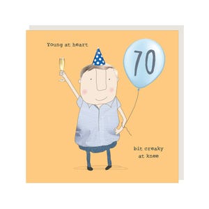 70e verjaardagskaart | Boy 70 Creaky
