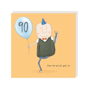 Carte 90e anniversaire, mon garçon de 90 ans l'a toujours