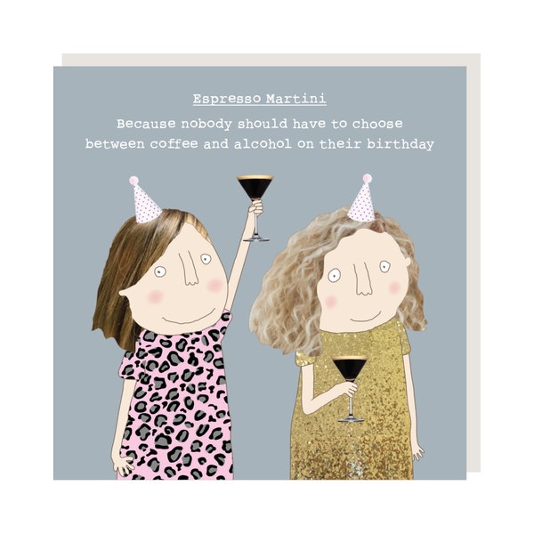 Espresso Martini Birthday Card | Birthday Card For Her