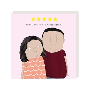 Fünf-Sterne-Heiratsjubiläumskarte | Hochzeit Jahrestag Karte