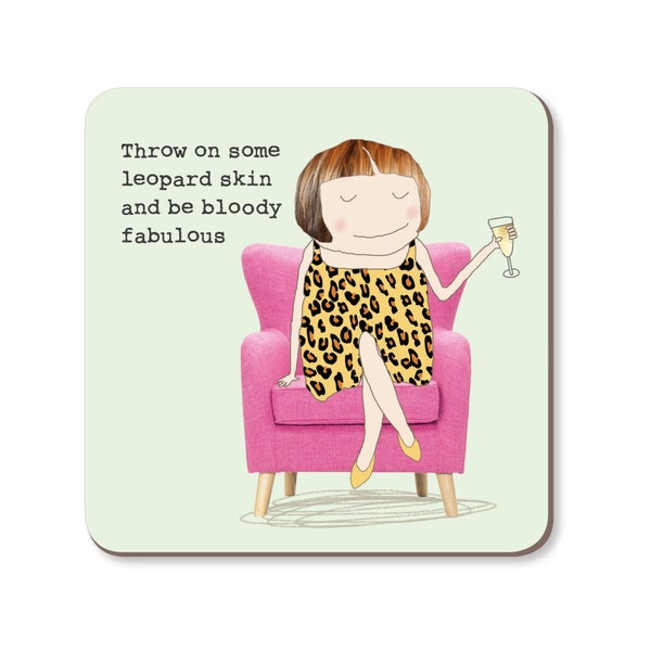 Leopard Coaster | Funny Coaster | Drinks Coaster