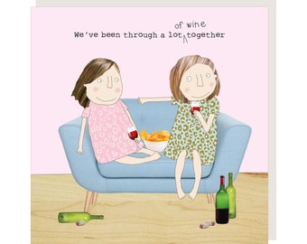 Wine Together Birthday Card | Birthday Card For Her