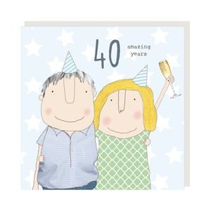 Biglietto per il 40° anniversario di matrimonio