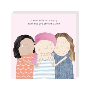 Pas seul à penser à vous carte | Get Well Card | Carte de soutien