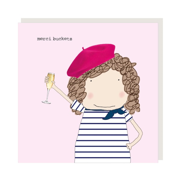 Merci Buckets Thank You Card | Greetings Card