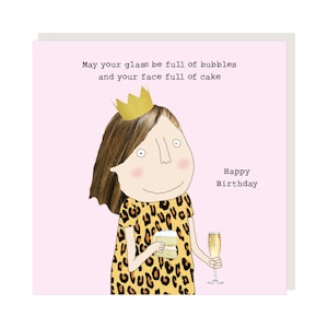 Verjaardagskaart Bubbles & Cake