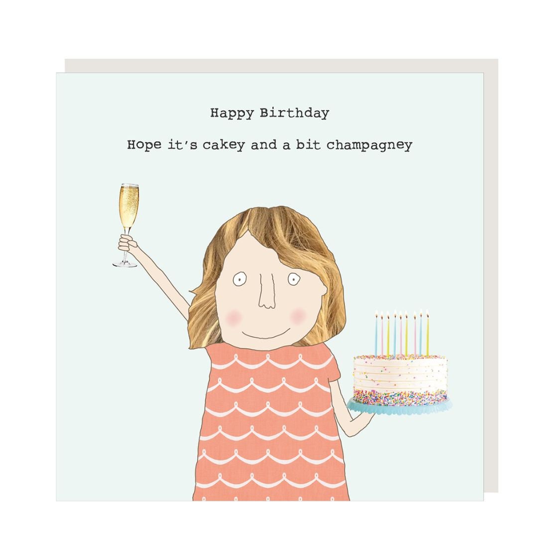 Champagney Birthday Card For Her