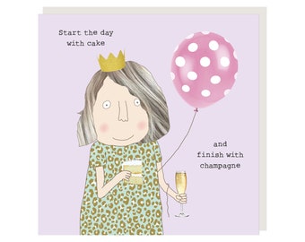 Start The Day Birthday Card | Birthday Card for Her