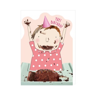 Carte d'anniversaire fille - Choc Face