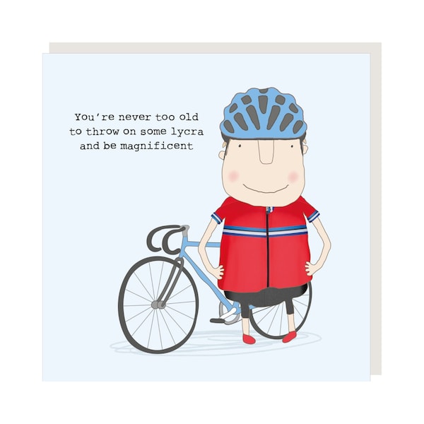 Lycra Man Birthday Card | Funny Birthday Card for Him