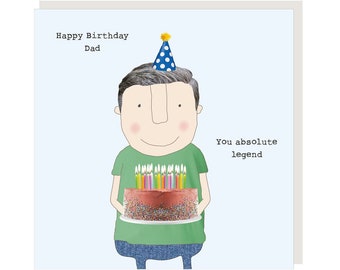 Dad Legend Birthday Card for Dad