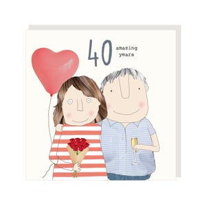 Carte 40e anniversaire de mariage