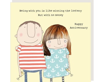 Lottery Anniversary Greetings Card