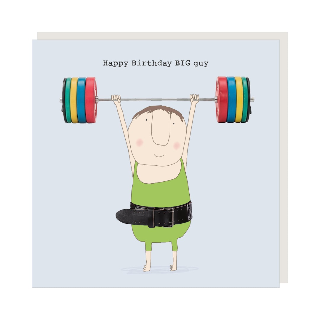 Big Guy Birthday Card Funny Birthday Card for Him - Etsy