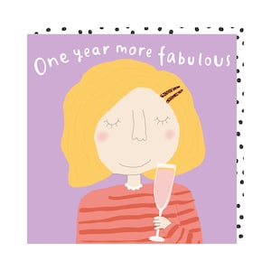 Carte d'anniversaire plus fabuleuse d'un ami | Carte pour elle