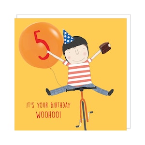 Fahrrad fünf Karte | 5th Birthday Card Junge