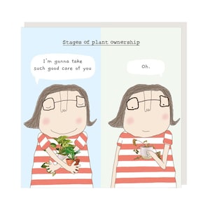 d'anniversaire de propriétaire de plante | Carte d'anniversaire drôle | Carte d'anniversaire pour elle