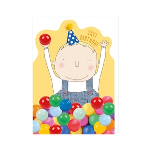 Children's Birthday Card- Toddler Birthday Card - Soft Play theme