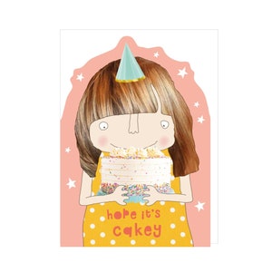 Carte d'anniversaire fille | Carte d'anniversaire J'espère que c'est cakey