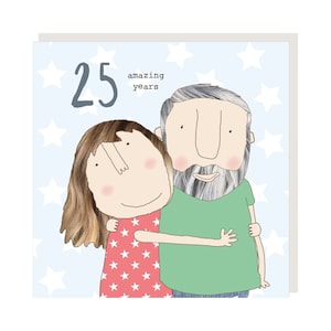 Tarjeta del 25 aniversario de bodas