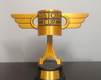 Trofeo Piston Cup personalizzato - Replica di Saetta McQueen Cars - Regalo di compleanno Pixar e decorazione per bambini