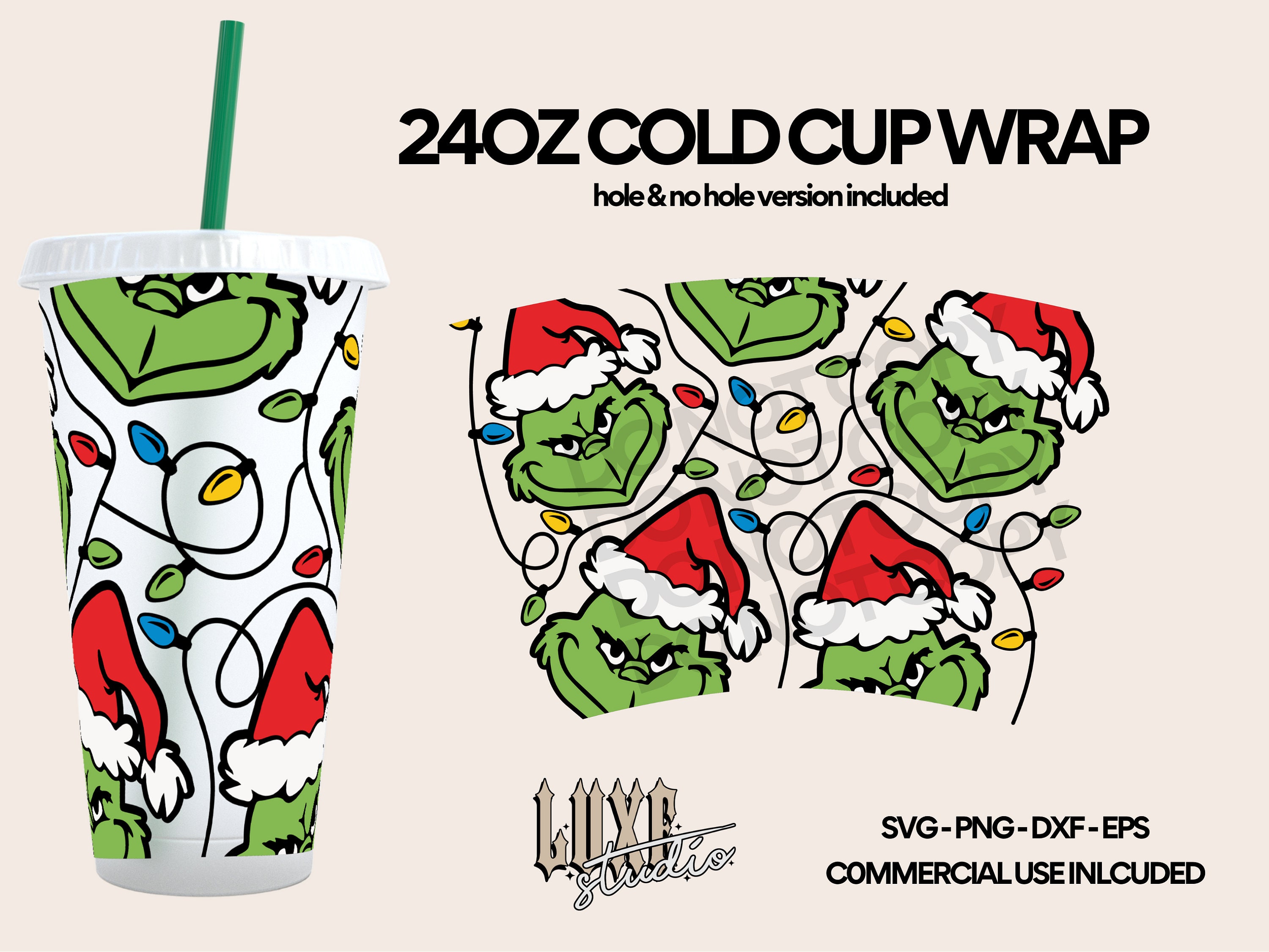 Dottie Digitals - Marshmallow Charms 24oz Starbucks No Hole Double Wall  Acrylic Tumbler Wrap SVG PNG DXF Cup Cutting File