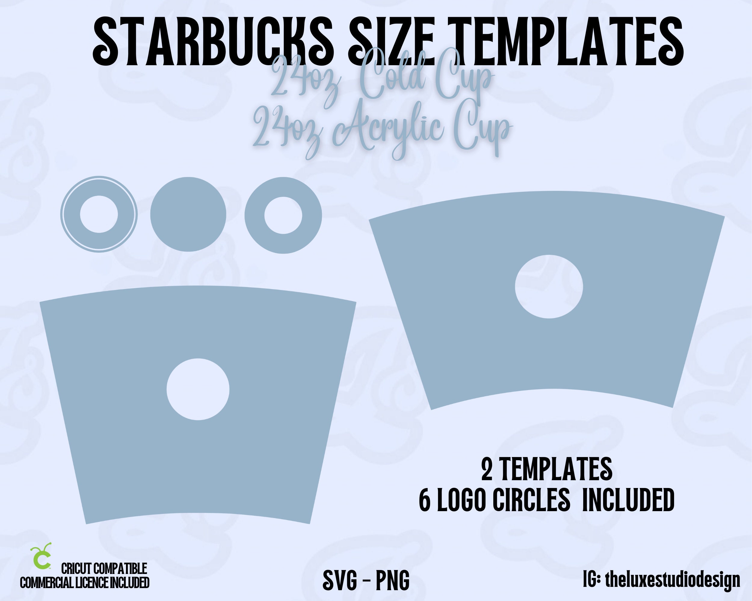 How to Make DIY Starbucks Cup Vinyl Wrap with your Cricut Machine! (FREE SVG  TEMPLATE!) 