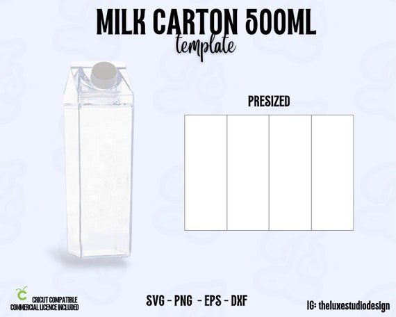 Milk Carton Acrylic Blank