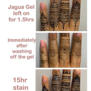 Jagua cone for Black temporary tattoos.  See pictures of this listing for details about Jagua