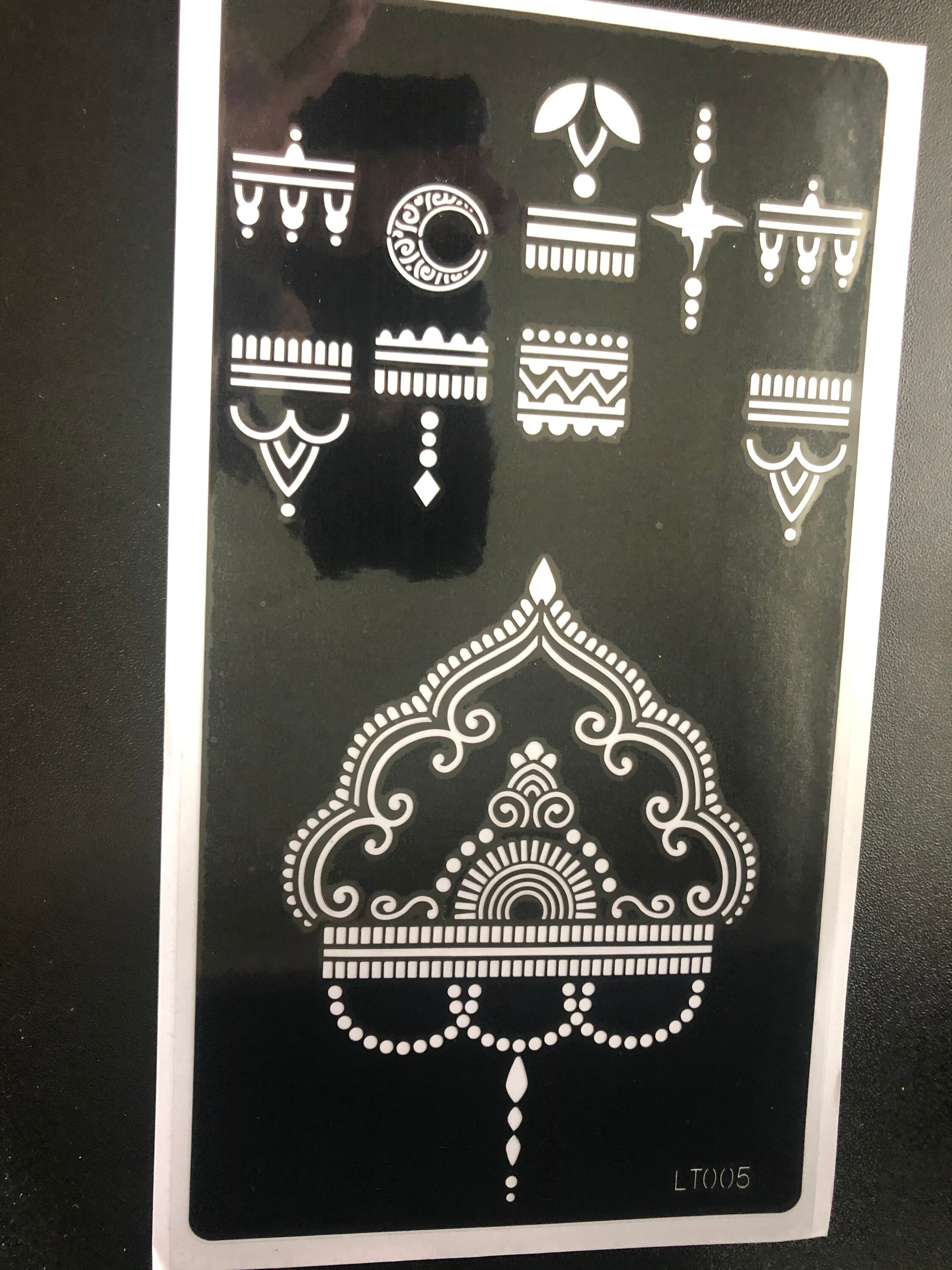 Henna Tattoos Reusable Stencils - Etsy