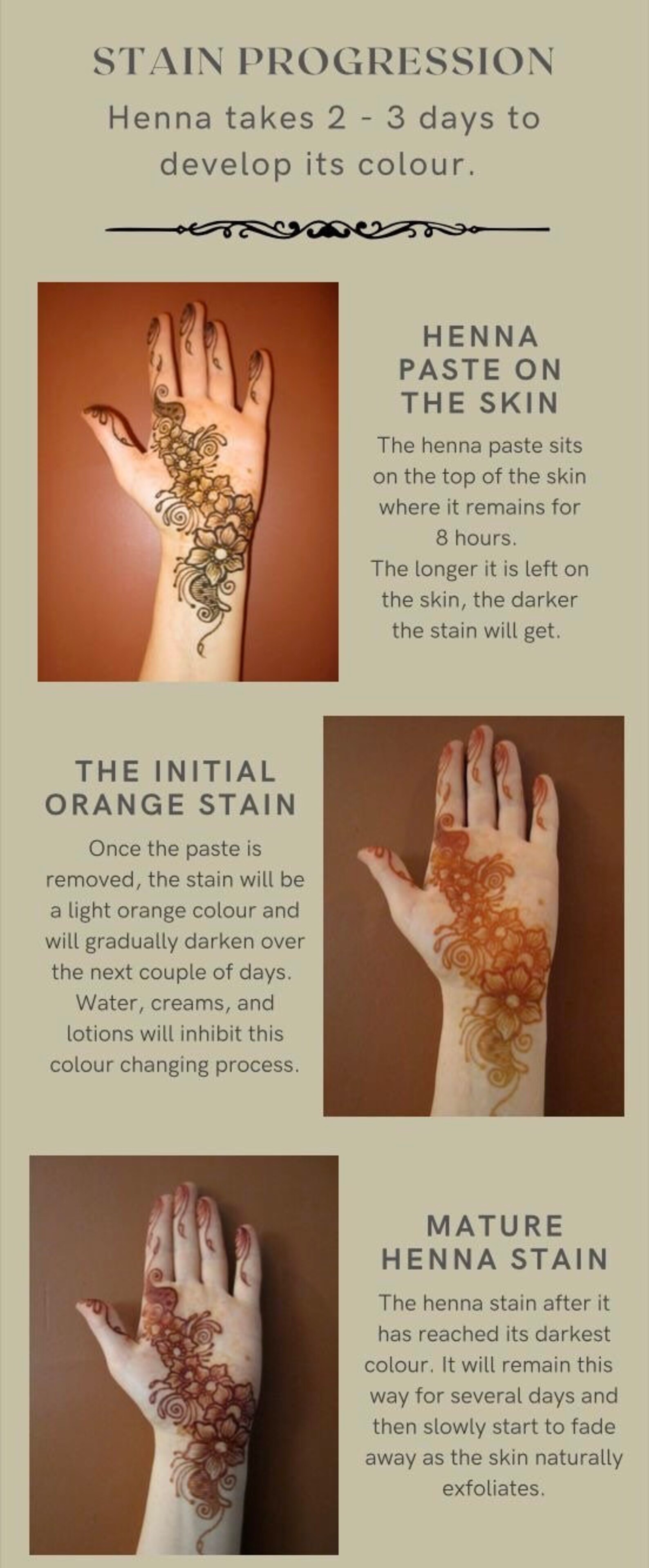 Premium Quality Henna Cones for Henna Tattoo Chemical Free, Skin Safe