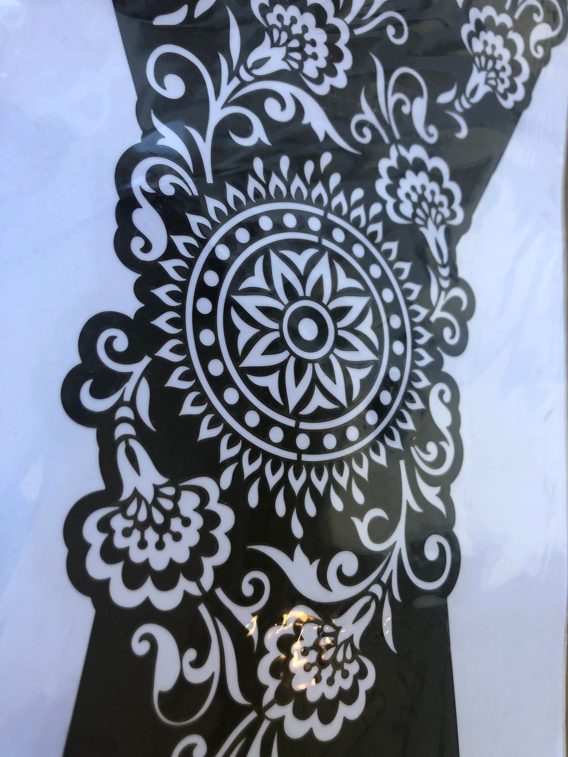 Henna tattoos reusable stencils full size can cut and use it Etsy